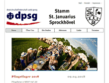 Tablet Screenshot of dpsg-stjanuarius.de